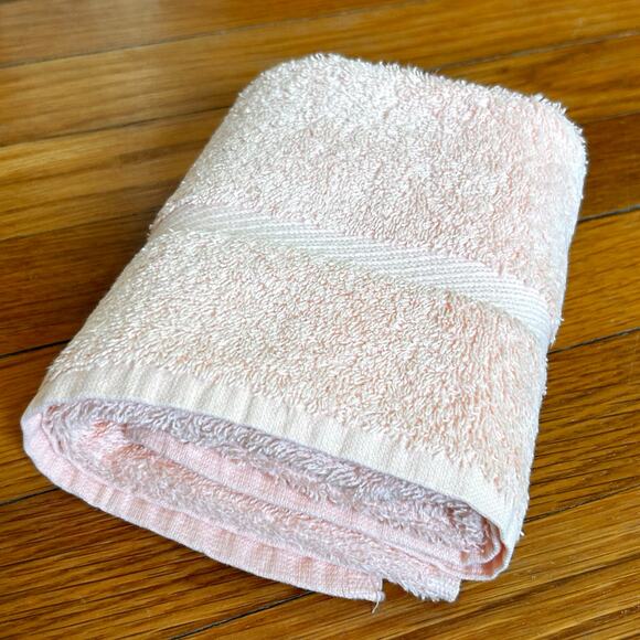 Vintage St. Mary’s Peach Hand Towel – 16” x 25.5”, 100% Cotton, Made in USA - Picture 6 of 13